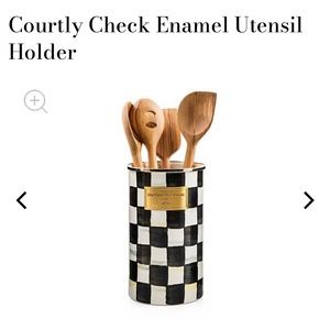 Mackenzie Child’s courtly check utensil holder
